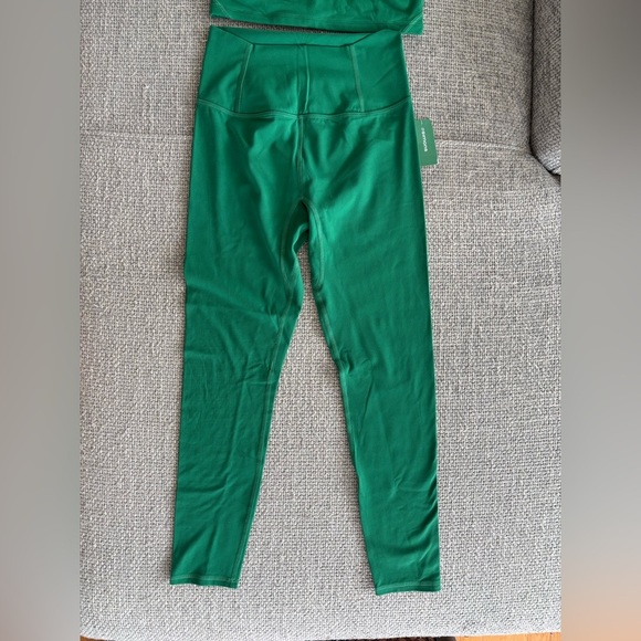 Free People Movement Workout Set Green Crop Top & Leggings– Size Small– BNWT - Picture 12 of 16